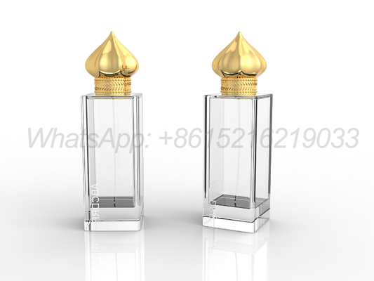 elegant bulat persegi dan persegi panjang Zamak parfum caps untuk desain yang disesuaikan