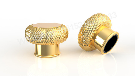 Custom Gold / Silver Zamak Caps Perfume Dibuat Dengan Tekhnologi Die Casting yang Tepat