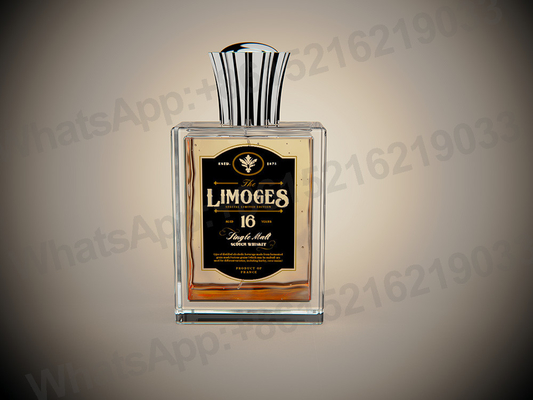Mirror Finish Zamak Perfume Protector Berat Disesuaikan Bentuk Bulat persegi