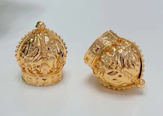 Gold Crown Zinc Alloy Zamak Perfume Caps Untuk Pengalaman Aroma Mewah