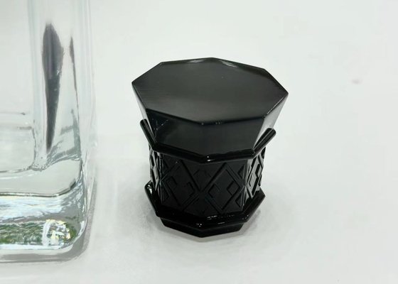 High-End Surface Cerah Botol Parfum Hitam Tutup Customized Botol Parfum Tutup