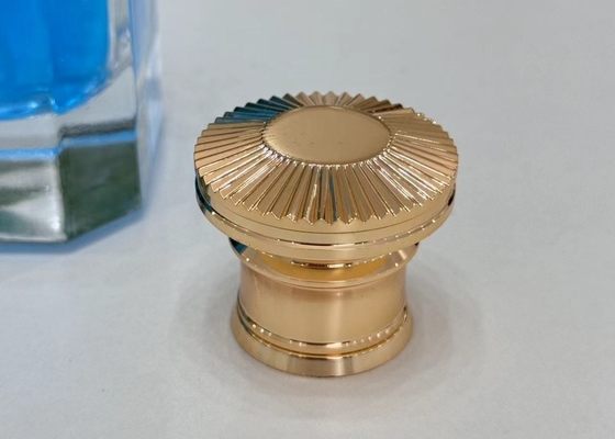 Customisable Exotic Gold Zamak Perfume Caps Metal Perfume Bottle Lids