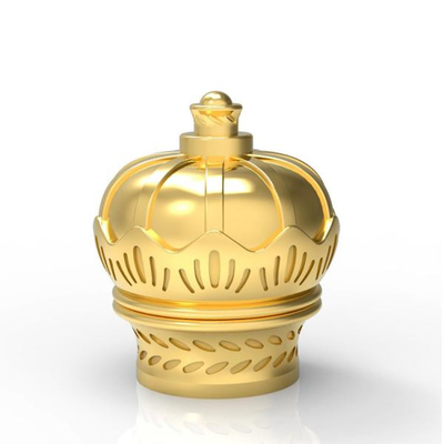 Customzied Elegant Gold Zamak Metal Perfume Cap Zinc Alloy Perfume Bottle Tops