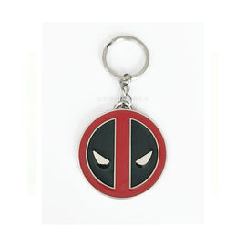 Kecil 3d ramah lingkungan gantungan kunci logam, Marvel pahlawan Deadpool untuk hadiah anak-anak