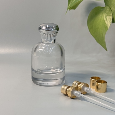 Customized Silver Color Zamak Perfume Caps untuk kemasan parfum pribadi Anda sendiri
