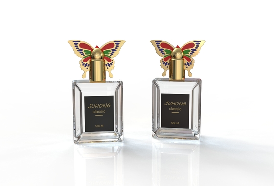 Kap parfum Zamak Eco Friendly berbentuk kupu-kupu untuk solusi kemasan parfum