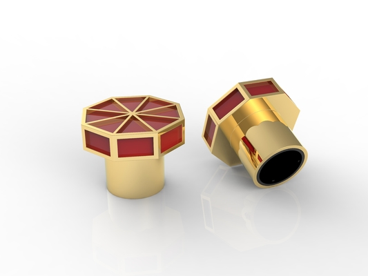 Luxury Crystal T Bentuk Zamak Perfume Caps Seng Alloy Kaca Perfume Botol Caps