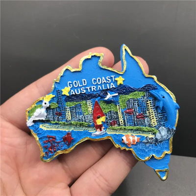Souvenir Atau Hadiah Perjalanan Klip Lemari Es Lucu