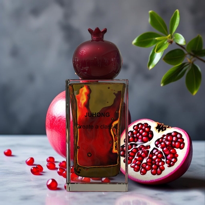 New Mold Pomegranate Shape Customized Zamak Perfume Caps Untuk FEA15 Standard Botol Neck