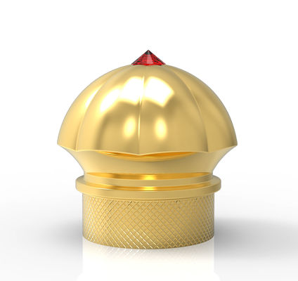 Crystal Shape Factory Zamak Spray Non Refillable Zinc Alloy Perfume Bottle Caps