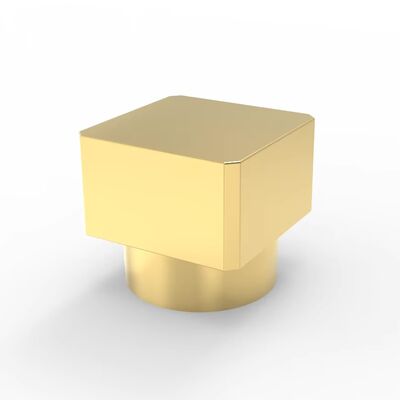 Logo yang disesuaikan Premium Glossy Gold Square-Shaped Cap Perfume Cap untuk Fea 15 Glass Perfume Bottle Neck