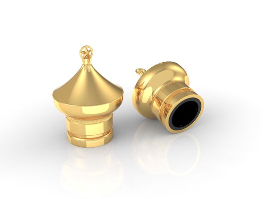 High-end customized zinc alloy perfume cap/15mm zinc alloy cover