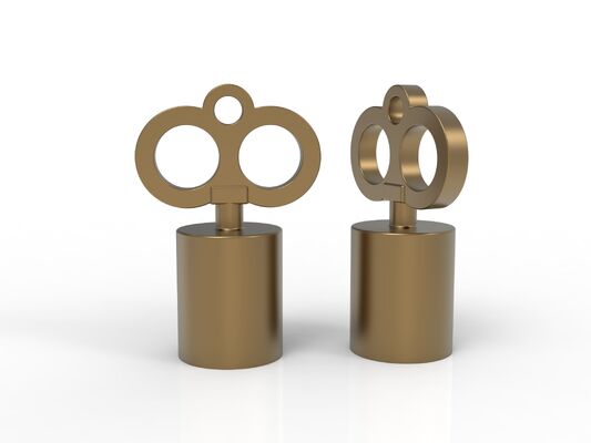 Pabrik Desain Baru Mewah Kualitas Tinggi Ukuran Kunci Zamac Menyinari Botol Parfum Tutup Seng Alloy Perfume Tutup