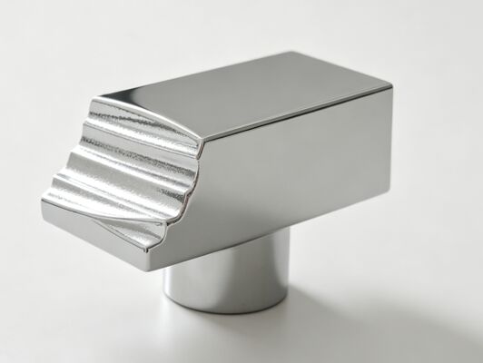 Tutup Parfum Zamak Krom Geometris Modern