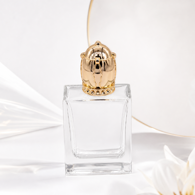 Tone Emas Bullet Bentuk Zamac Perfume Cap dengan ketahanan korosi tinggi untuk kemasan mewah