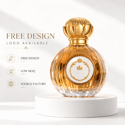 Tutup Parfum Zamac Berlapis Emas dengan Desain yang Dapat Disesuaikan dan Proses Die-Casting untuk Botol Parfum Mewah