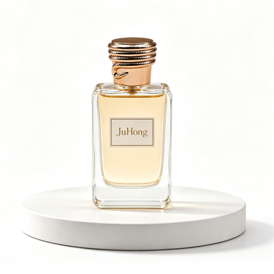 Benang licin Zamac FEA15 Cap Parfum Dengan Hook Sisi, Tutup Rose Gold Zinc Alloy