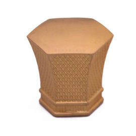 Die Cast Flower Shape Metal Parfum Cap, Topi Botol Disesuaikan Warna Emas