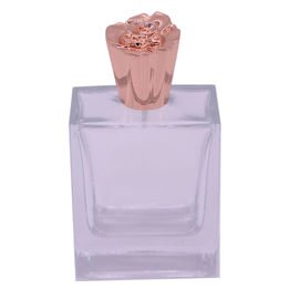 Warna Pink Zinc Alloy Logam Tutup Botol Rose Parfum Tutup Ramah Lingkungan