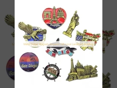 Magnet Lemari es logam Hadiah Souvenir Bangunan Landmark Lokal