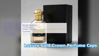 Tutup Parfum Mahkota Emas Mewah untuk Branding Wewangian Premium