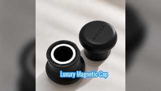 Penutup Magnetik Hitam Matte Tutup Paduan Seng Mewah