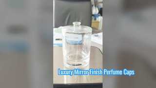 Tutup Parfum Oval Zamac Gloss Tinggi